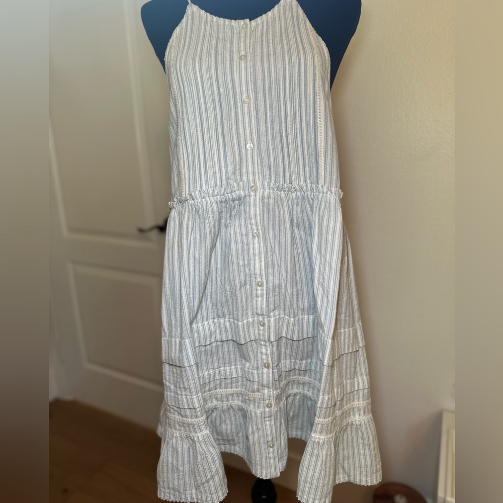 NWT Free People Blue Ivory Dress